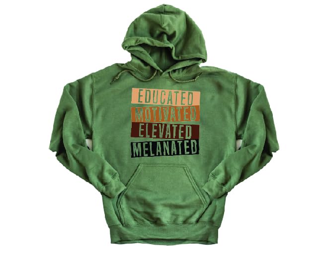 Educated Motivated Elevated Melanated Sweatshirt Educated Motivated Elevated Melanated Hoodie, Perfect Gift For Educated Person4