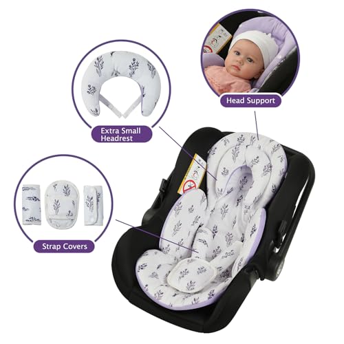 Inserto para Asiento de Auto Infantil con Soporte de Cabeza y Cuerpo miniatura 3