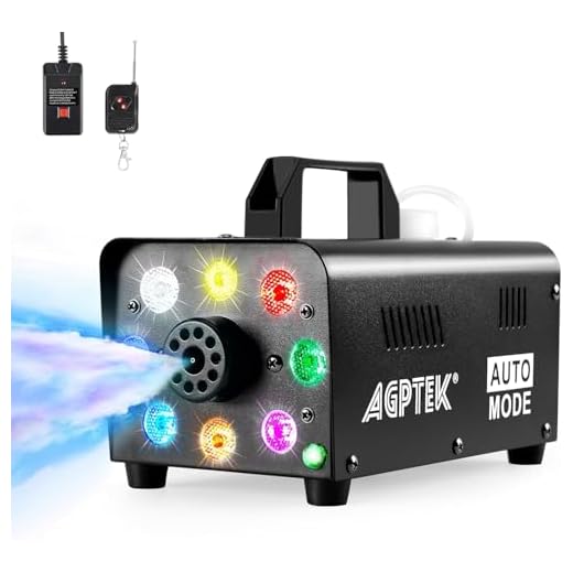 AGPtEK Colorful LED Fog Machine