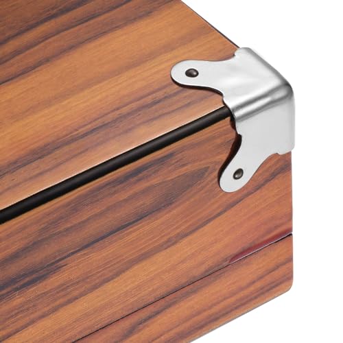 Image of uxcell 30x23mm Metal Box Corner Protectors Box Edge Guard Chrome Plating Silver Tone 16pcs