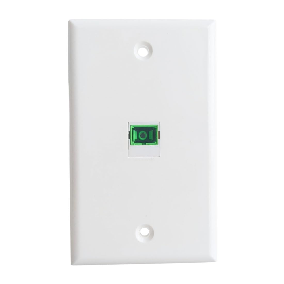 Screwless 1 Port SC/APC Fiber Optic Wall Plate - Fiber Optical Keystone Jack Cover Plate for Fiber Cable Pass Through - White-image-39