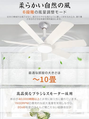 Kritlife シーリングファンライト LEDシーリングファンライト の商品画像 2
