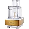 Cuisinart Food Processor 14-Cup Vegetable Chopper for Mincing, Dicing, Shredding, Puree & Kneading Dough, White/Gold Stainless Steel, DFP-14WGY