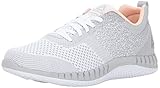 Reebok Women's Print Run Prime Ultk Track Shoe,White/Skull Grey/Peach Twist/Steel,9 B(M) US