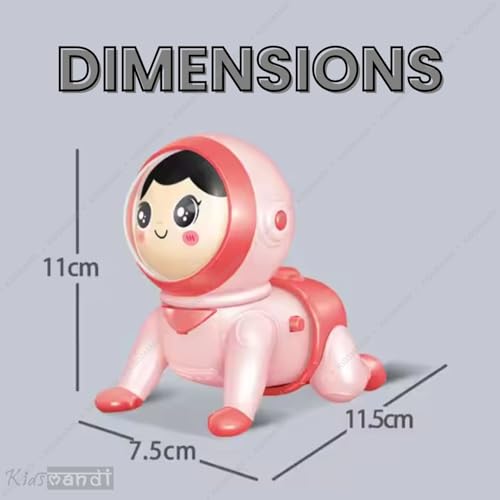 Image of Kids Mandi Crawling Doll for Kids | Interactive Electric Baby Doll with Music & Movement | Motor Skills Development Toy | Realistic Anime Doll | Educational Toy for Toddlers