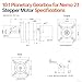 YEJMKJ Ratio 10:1 Planetary Gearbox for Nema 23 Stepper Motor 57-67mm Backlash 15 arcmin Input Shaft 21mm φ8mm Planetary Reducer for 57 Step Motor incl. 4 Screw 2 Plug 1 Key CNC 3D Printer Lathe