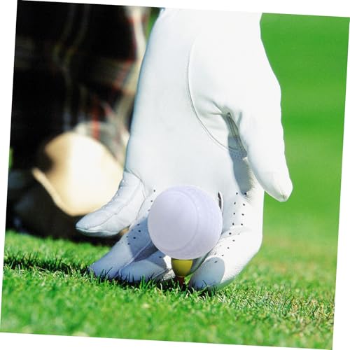 ERINGOGO 2Pcs Flat Golf Practice Balls for Training Durable Synthetic Golfing Accessories Present for Golf Beginners and Enthusiasts4