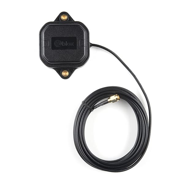 sparkfun gnss rtk accessory kit includes 1x gnss magnetic mount antenna 1x antenna ground plate 1x reversible usb a to usb c cable 0 8 meter cable l