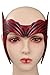 Gosbeliy Adult Headpiece Scarlet Witch Cosplay Headwear Halloween Maximoff Crown PU Leather Mask,1