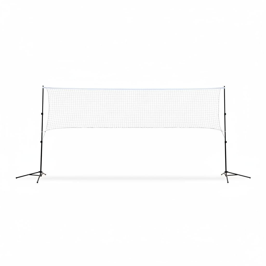 Amagogo Rete da Badminton Portatile Pieghevole in Lega di Alluminio Leggera E Stabile con Assemblaggio Veloce Adatta per Feste Eventi Sportivi Tempo Libero Ovunque