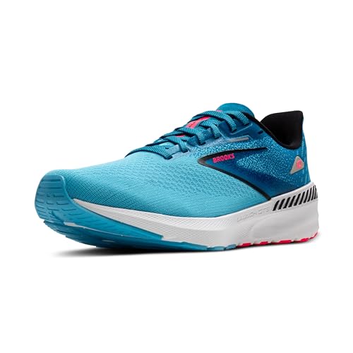 BROOKS Herren Launch GTS 10 Sneaker, Kristallmeer/Blauhäher/Schwarz, 44 EU