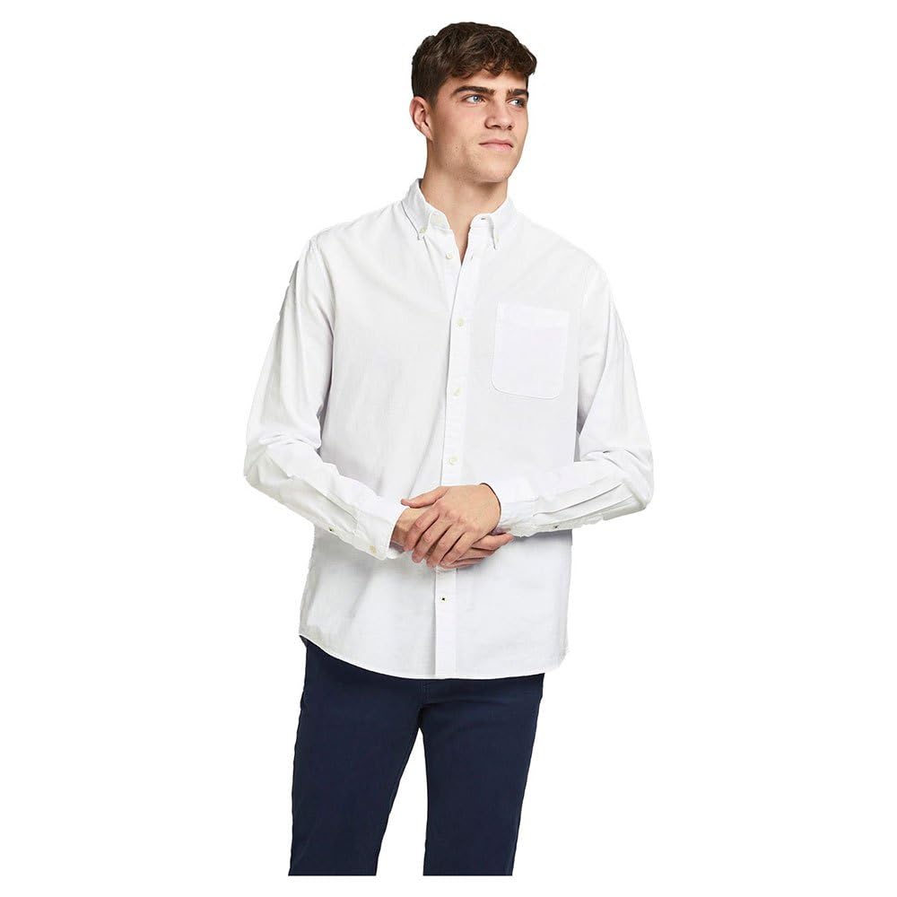 JACK & JONESmens Jjeoxford Shirt L/S Noos Shirt