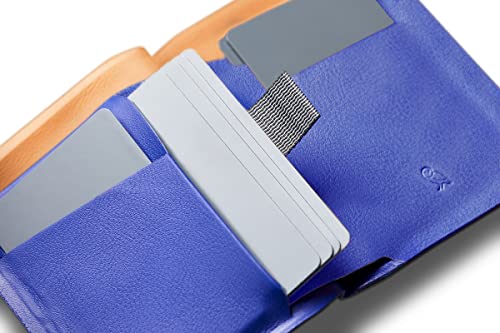 Bellroy Apex Note Sleeve – (Molded leather billfold wallet, RFID protected) - Pepper Blue2