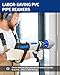 DAYDOOR PVC Pipe Reamer Kit, PVC Fitting Saver, Pipe Reamer Tool Contains 3/4'', 1'', 1 1/2'', 2'', 3'', 4'', Fit into Standard 1/2