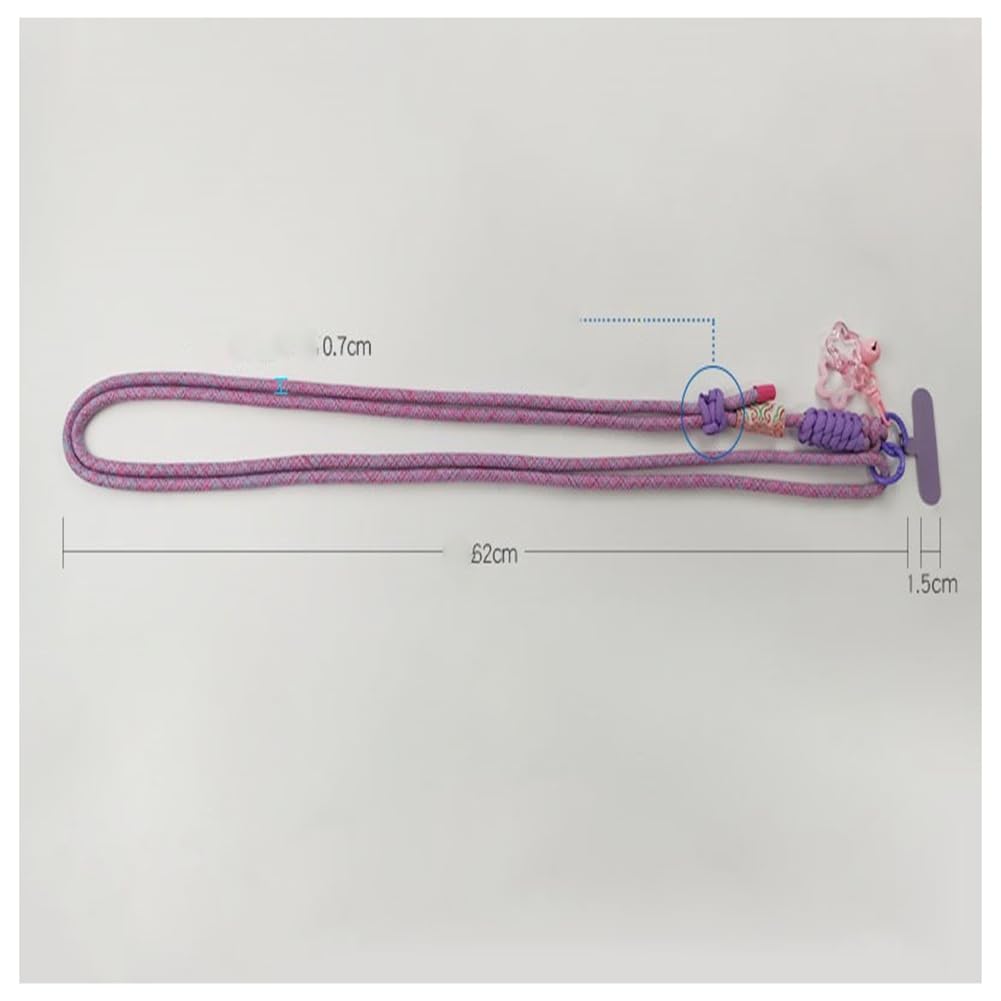 Uniwersalna smycz na telefon komórkowy, regulowana smycz do zawieszenia, pasek na telefon komórkowy z nylonu, do każdego smartfona, z łatką, uniwersalna smycz do telefonu crossbody, czerwona