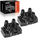 A-Premium Ignition Coil Set of 2 Compatible with Ford F-150 4.6L 1997-1999, Expedition 4.6L 1997-1999, Explorer 5.0L 1996-2001 & Lincoln Town Car 4.6L 1991-1997 & Mercury