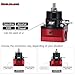 PQY Adjustable EFI Fuel Pressure Regulator Kit 3-70PSI with AN8 Feed Port and AN6 Return Port (red+black)