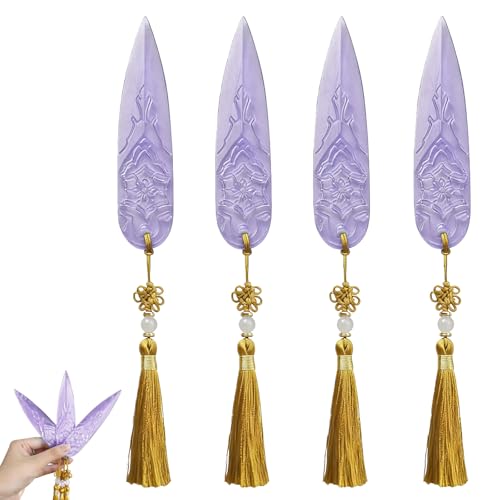 GWAWG 4PCS Zoey's Accessories - Purple Sword, Cosplay Weapons for Adults & Kids, Safe Lightweight Prop for Halloween Carnival Cosplay Party Performance