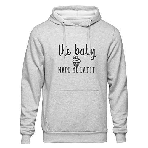 The babymade me eat it grey hoodie size xxl