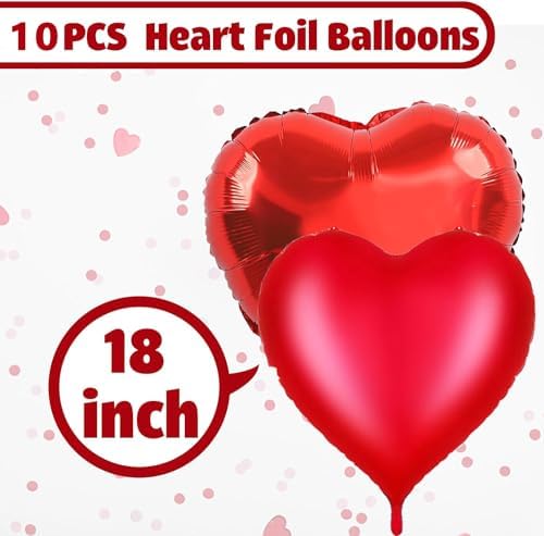 Walentynki Party Supplies piękne papierowe talerze, serwetki, kubki, balony, zestaw naczyń na Walentynki, imprezę, zaręczyny, wesele, jubileusz, serwowane 12