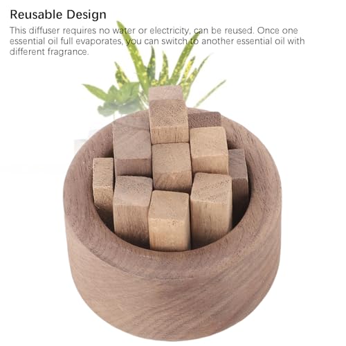 Difusor aromático eléctrico de madera EVGATSAUTO miniatura 3