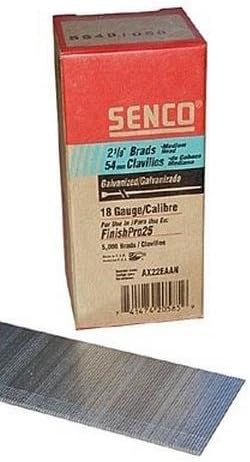 Senco 2 1/8" Length 18 Gauage Galvanized Brad Nails Box Of 5000