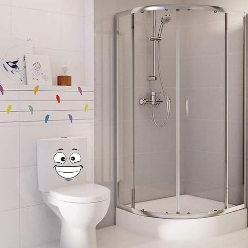 10 Blätter Mülltonnen Aufkleber 30 * 20cm Selbstklebende Augenaufkleber Kinder Cartoon Emoji Aufkleber Toiletten Aufkleber Augen Mund-DIY-Kinderzimmer Wanddekoration Aufkleber für Eimer