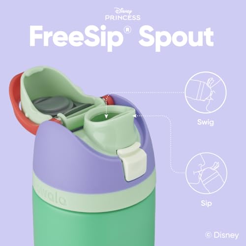 Owala Disney Princess FreeSip Insulated Stainless Steel Water Bottle with Straw for Sports and Travel, BPA-Free Sports Water Bottle, 24 oz, Ariel #1