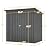 VeroFree 6x4 FT Outdoor Metal Storage Shed with Lockable Door & Floor Frame, Heavy-Duty Garden Tool Shed, Weatherproof Steel Utility Shed for Backyard, Patio, or Lawn Organization