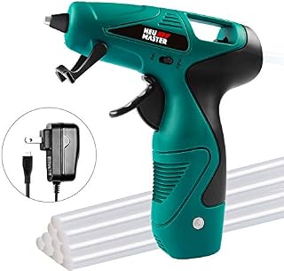 Cordless Hot Glue Gun, Rapid Heating Glue Gun Kit with Premium Glue Stick