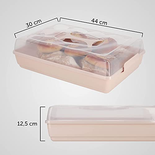 Magdalenas y tartas en caja rectangular para transportar alimentos KADAX 3