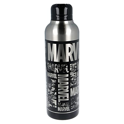 Garrafa de água reutilizável térmica de aço inoxidável com isolamento duplo de 515 ml da Marvel
