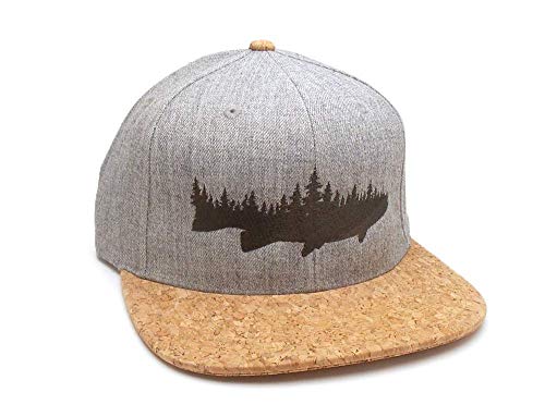 Black Lantern Hats For Women & Men - Trendy Mens Snapbacks, Trucker & Baseball Caps - Fish & Forest (2 Color Choices) - Adjustable Cork Bill Ball Cap - Graphic Dad Hat, Outdoor Aesthetic Headwear #TOP1