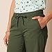 Amazon Essentials Women's Linen Blend Drawstring Relaxed Fit Wide Leg Pant (Available in Plus Size), Dark Olive, X-Large