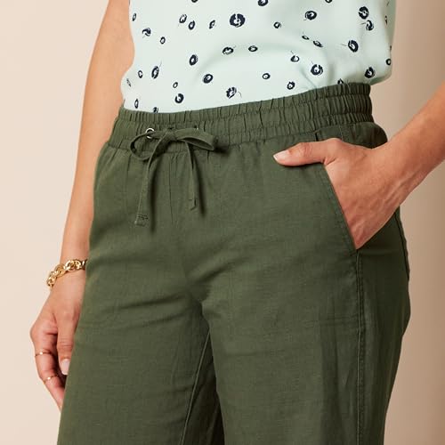 Amazon Essentials Women's Linen Blend Drawstring Relaxed Fit Wide Leg Pants (Available in Plus Size) - Image 5