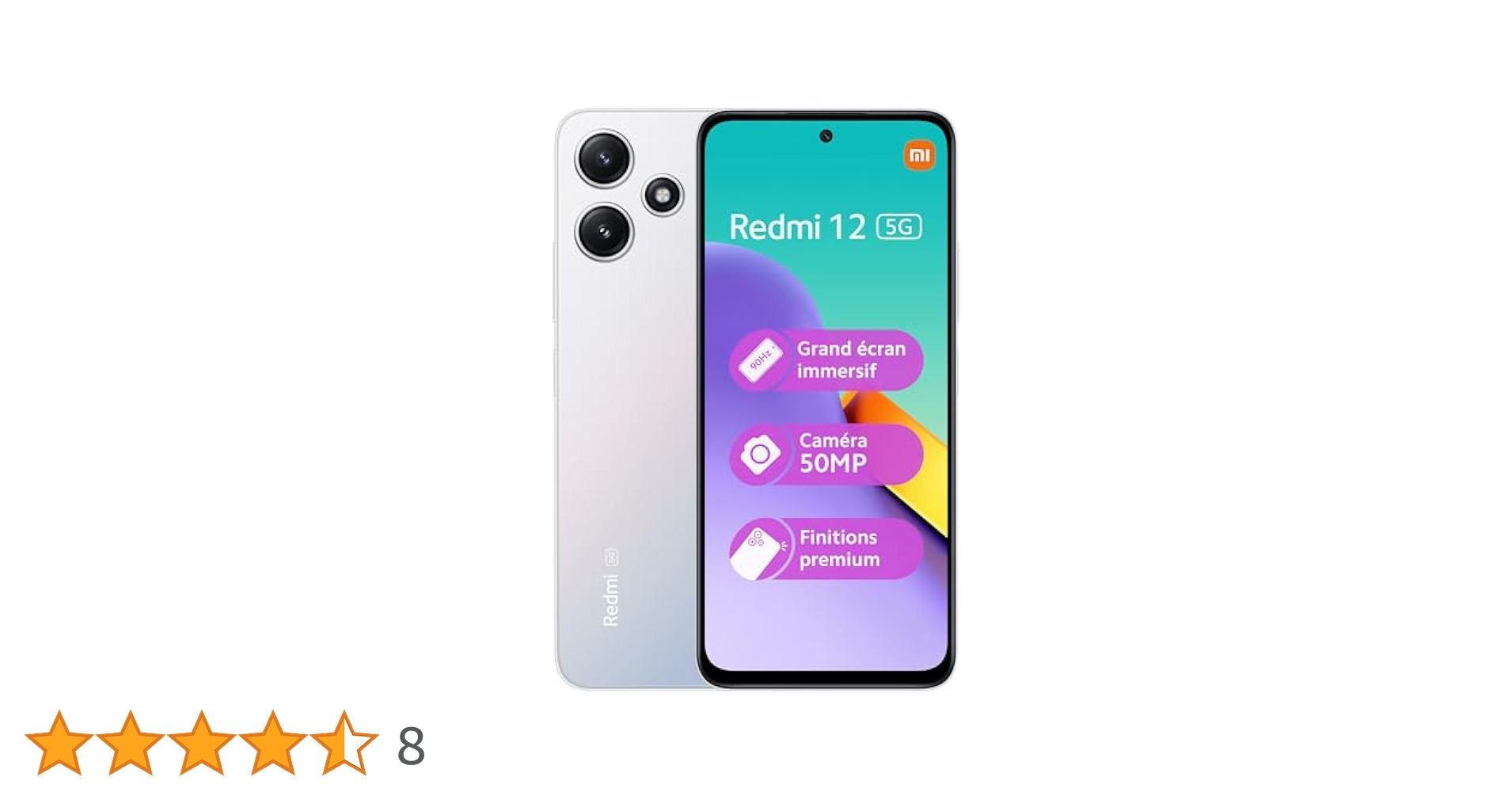 Xiaomi Redmi 12 5G 4GB/128GB Silver (Polar Silver) Dual SIM