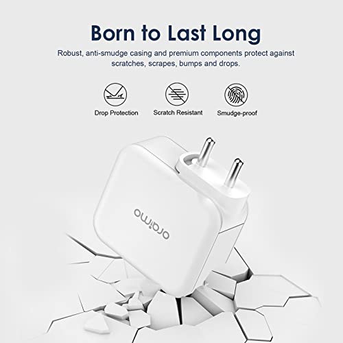 Image of Oraimo 25.5W 4 Ports USB Charger, 5.1A Wall Charger Phone Adapter Compatible for iPhone 13 /13 Mini /13 Pro Max /12 /12 Pro Max, iPad mini /Pro, Pixel, Galaxy, Airpods Pro (Black)