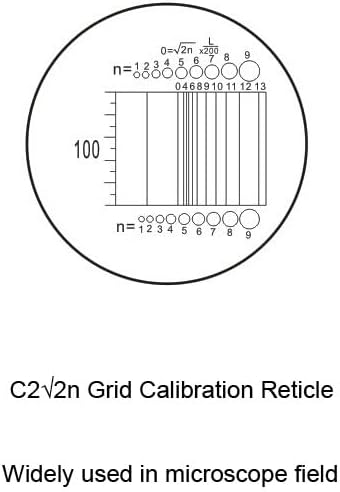 1pc Optical Glass C1 - C7 Microscope Eyepiece Reticle Cross Line Ocular Graticula Micrometer Grid Calibration Slide for Measurement(C1)