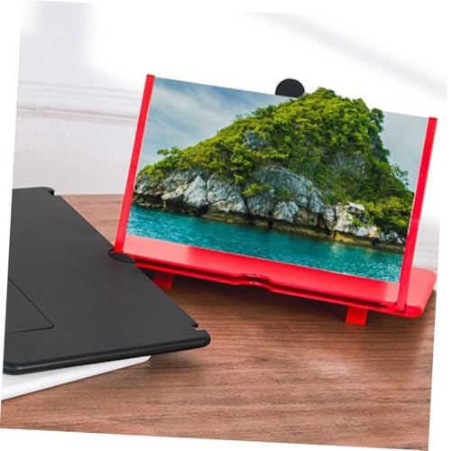 Amplificateur écran de téléphone portable Alipis rouge avec loupe HD rétractable - 3