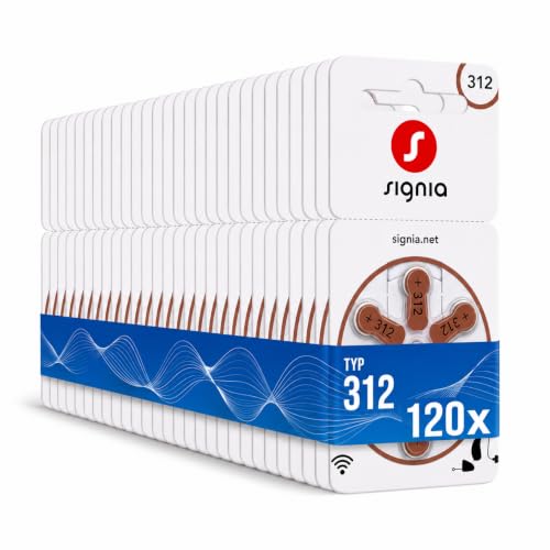 Siemens-Signia Hörgerätebatterien Typ 312 (braun) 120 STK. Vorteilspack – Ansicht 1