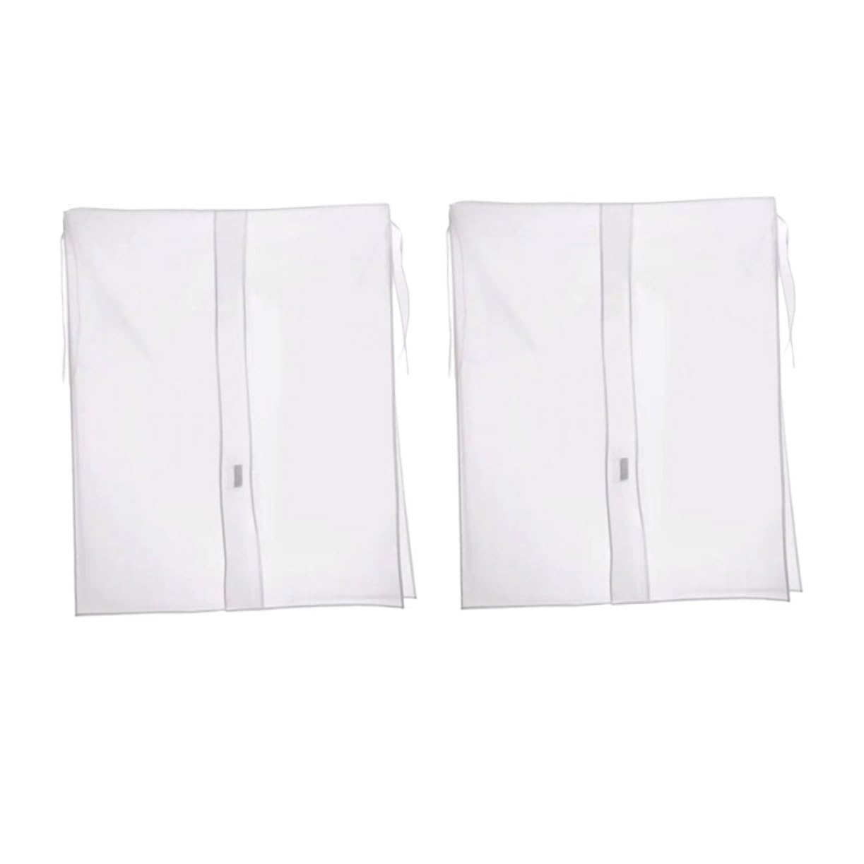 Garneck 2pcs Suit Cover Storage Bag Portable Hanging Garment Protector for Formal Clothes and Suits for Home Organization