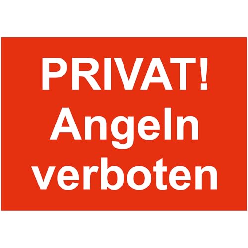Indigos UG Aufkleber Angeln verboten - 210x148 - Hotel, Firma, Schutz, KITA, Arzt, Praxis, Wohnung - Sicherheit - Warnung
