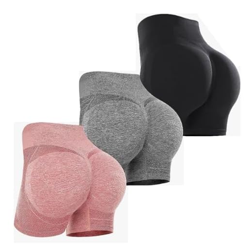 Kit 3 Peças Short Feminino Empina Modelador de Bumbum Fitness Para Levantamento De Bumbum, Academia Corrida Treino Cintura Alta, Controle De Barriga, Bermuda De Ioga Sem Costura Franzidos upMoura