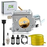 partszen 1110-120-0609 Carburetor Kit Fit for Stihl 041 041AV 041 Farm Boss Gas Chainsaw with Spark Plug Fuel Filter Line