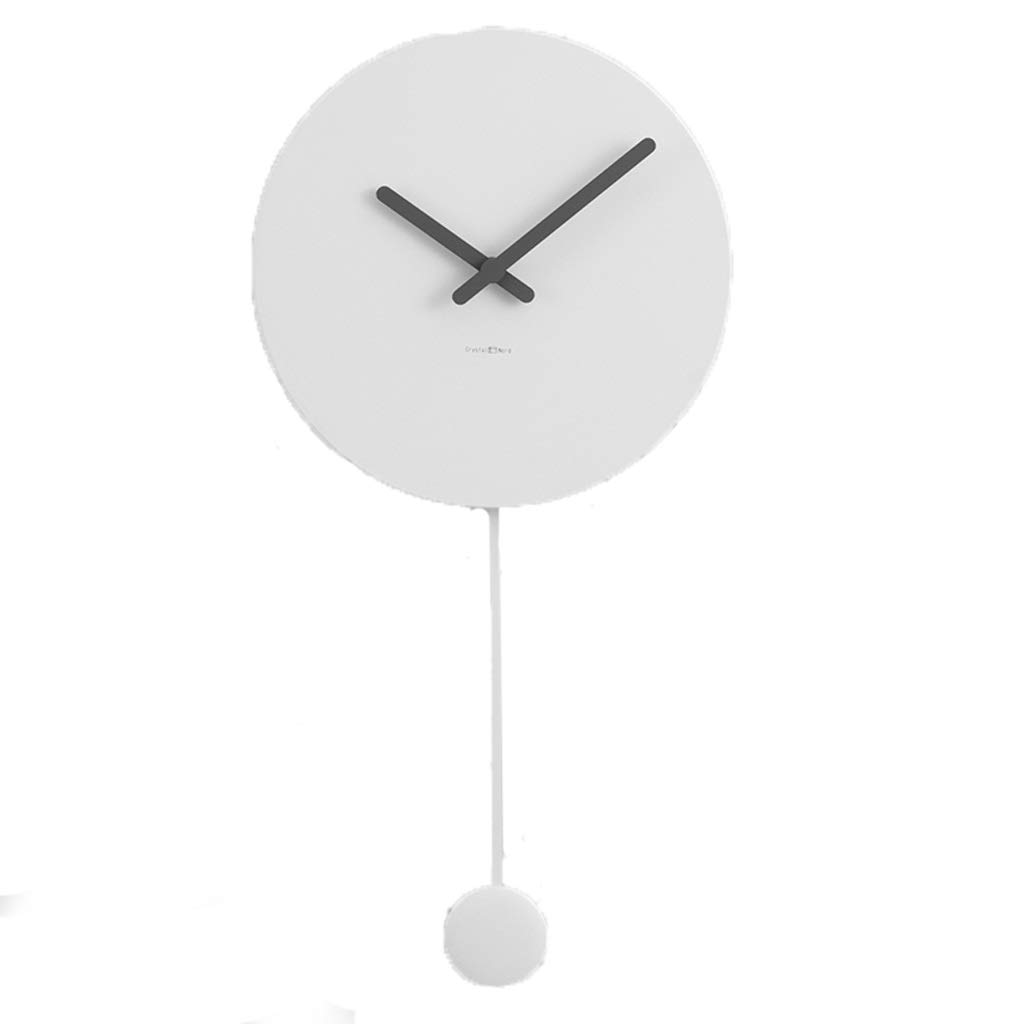 Horloge murale noire et blanche de 10 pouces silencieuse à pile pour salon