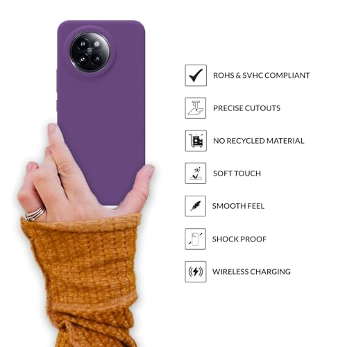 Image of SPRIG Compatible with Mi 14 Civi Premium SilkTone Back Cover Drop Tested Shock Proof Mobile Case for Men, Women, Boys and Girls with Camera Protection (Purple)