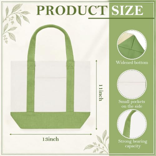 Eccliy 12 Pcs Mini Canvas Tote Bags, 13" X 11" X 6", Multicolor by Eccliy - Used condition - Image 4