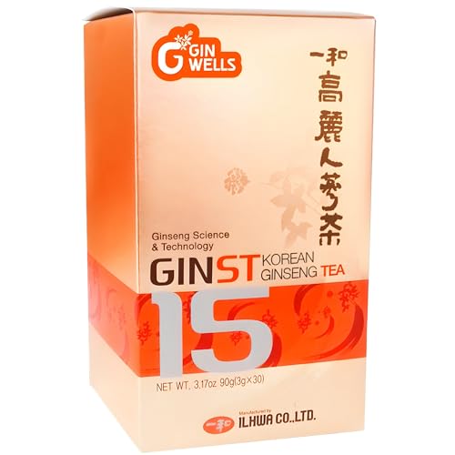 Ginseng Coreano, 30 Sobres Té Soluble | 15x Más Asimilable y 4x Más Rápido | Extracto Hidrolizado IL HWA | Energía y Vitalidad | GINST15 TONGIL
