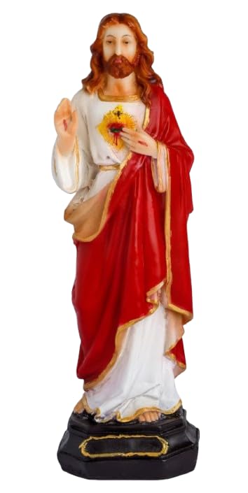 Statue de Jésus en polymarbre, cadeaux chrétiens de mariage et baptême