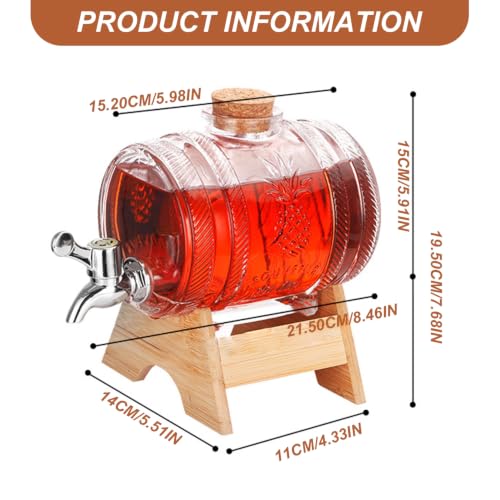 Distributeur de liqueur scellé de 1000ml avec support pour bar de maison